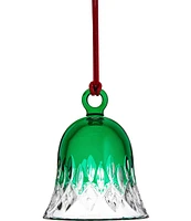 Waterford Lismore Green Toned Bell Ornament