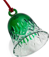 Waterford Lismore Green Toned Bell Ornament