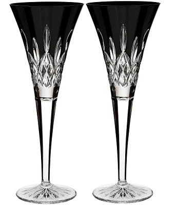 Waterford Lismore Black Toasting Flute 5.5floz, Set of 2