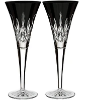 Waterford Lismore Black Toasting Flute 5.5floz, Set of 2