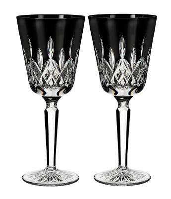 Waterford Lismore Black Goblet 9floz, Set of 2