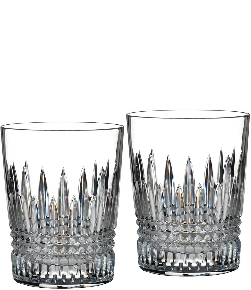 Waterford Lismore Diamond Double Old Fashioned Glass 10.5floz, Set of 2