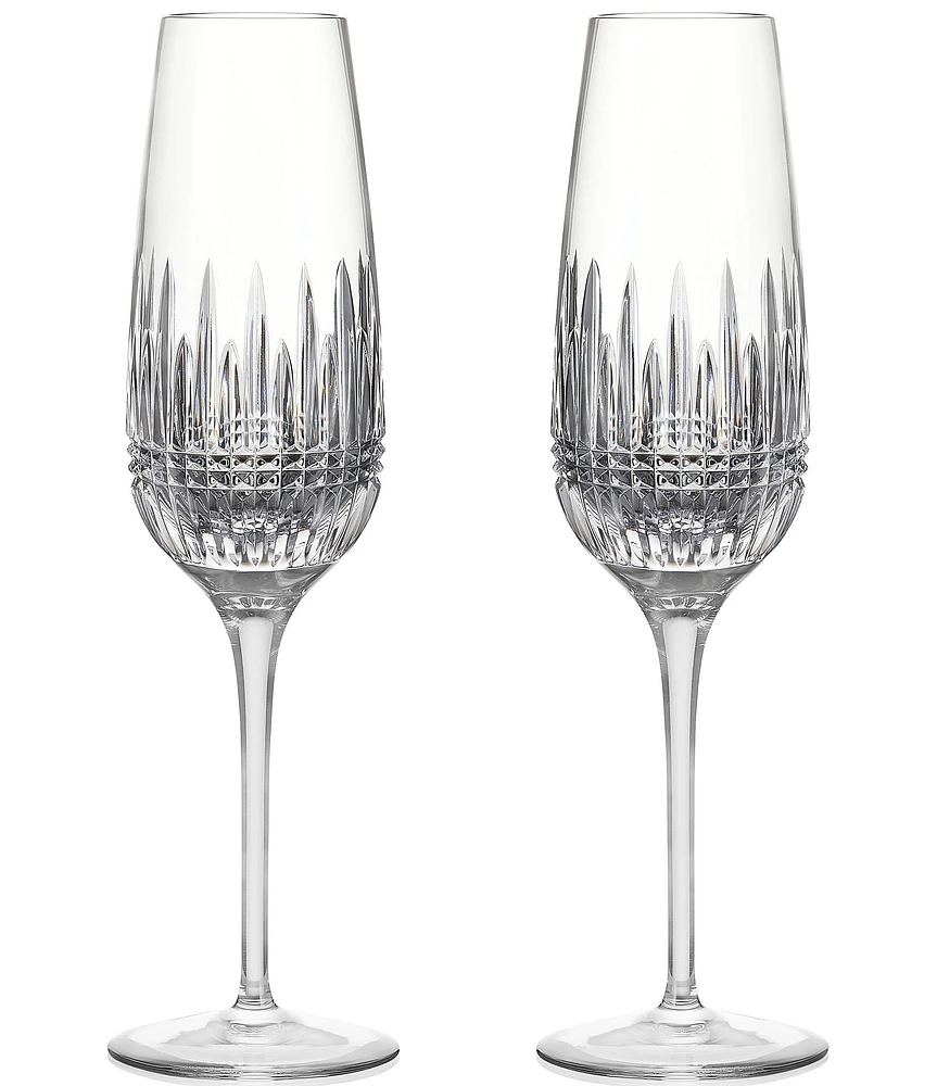 Waterford Lismore Diamond Essence Flute 10.5floz, Set of 2