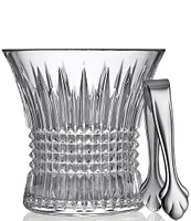 Waterford Lismore Diamond Ice Bucket, 7.5in with Tongs