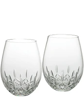 Waterford Lismore Essence Red Wine Stemless Glass 20.5floz, Set of 2