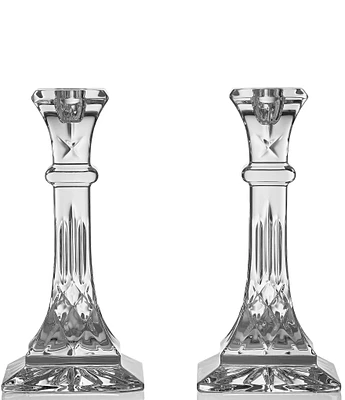 Waterford Lismore Square Medium Candlestick, Set of 2