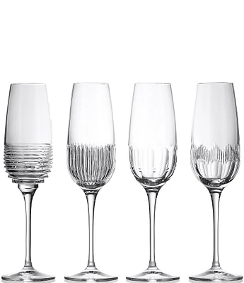 Waterford Mixology Flute 11floz, Mixed Set of 4