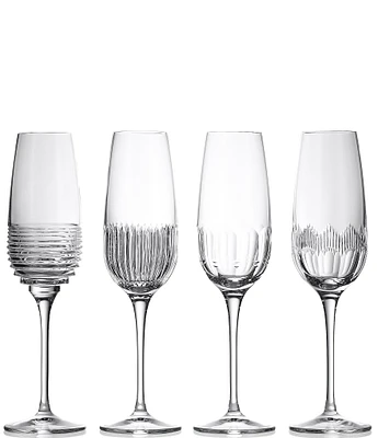 Waterford Mixology Flute 11floz, Mixed Set of 4