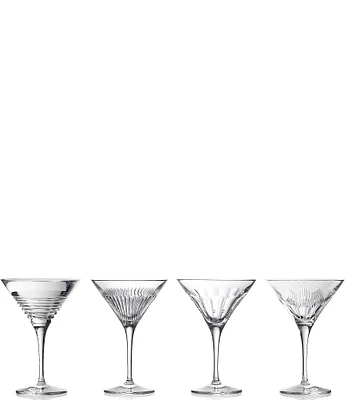 Waterford Mixology Martini 4floz , Mixed Set of 4