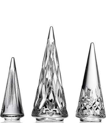 Waterford Crystal Standing Trees, Set of 3