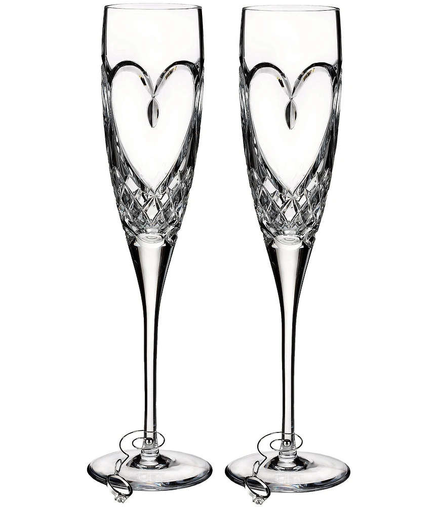 Waterford Wedding True Love Toasting Flute 7floz, Set of 2