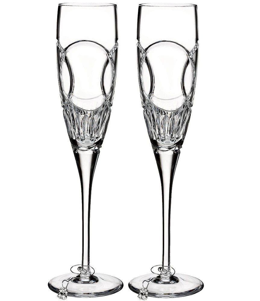 Waterford Wedding Vows Toasting Flute 7floz, Set of 2