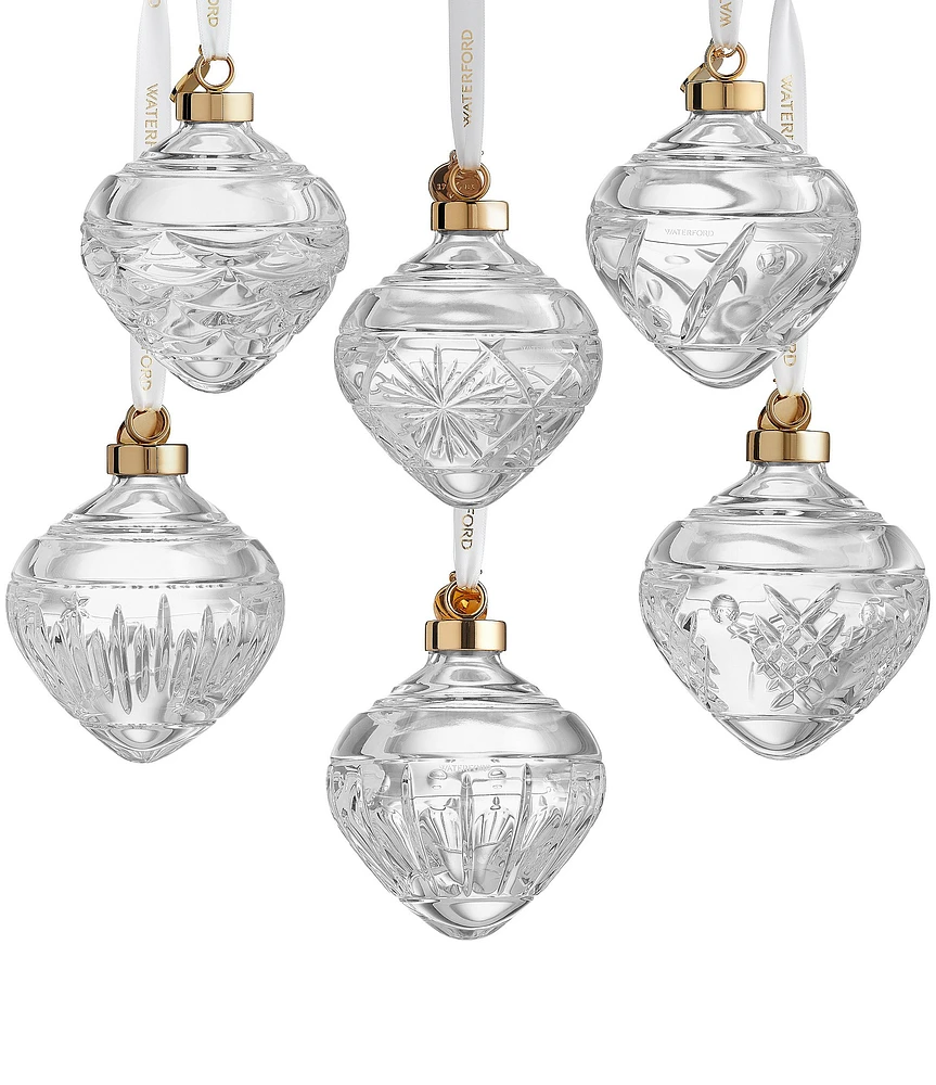 Waterford Winter Wonders Baubles Holly, Set of 6