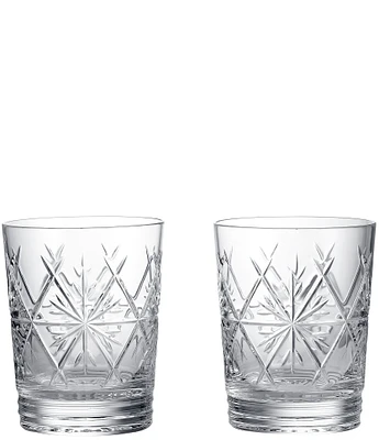 Waterford Winter Wonders Double-old Fashion Snowflake Glasses, Set of 2