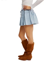 We The Free Free People Roselle High Rise Denim Mini Skirt