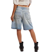 We The Free Montana Mid Rise Bermuda Denim Shorts