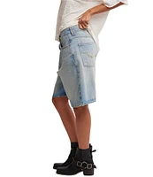 We The Free Montana Mid Rise Bermuda Denim Shorts