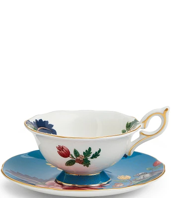 Wedgwood Wonderlust Collection Sapphire Garden Teacup & Saucer