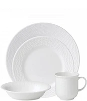 Wedgwood Nantucket Basket Sculpted Bone China 4-Piece Place Setting