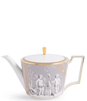 Wedgwood Renaissance Collection Teapot and Teacup Saucer, Set of 2