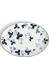 Wedgwood Wild Strawberry Inky Blue Oval Serving Plate