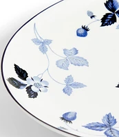 Wedgwood Wild Strawberry Inky Blue Oval Serving Plate