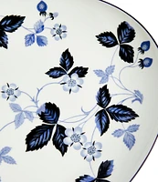 Wedgwood Wild Strawberry Inky Blue Oval Serving Plate