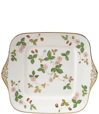 Wedgwood Wild Strawberry Square Cake Plate