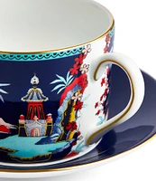 Wedgwood Wonderlust Blue Pagoda Teacup & Saucer