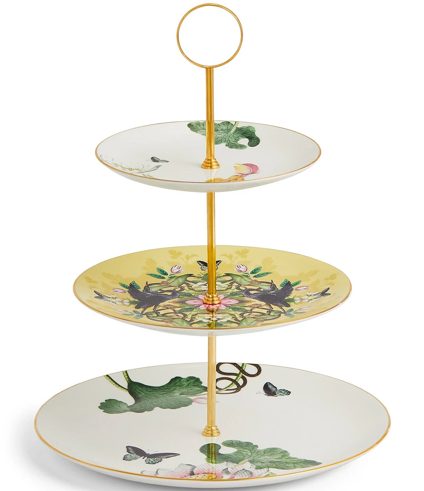 Wedgwood Wonderlust Waterlily 3 Tier Cake Stand