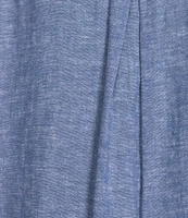 Westbound 3/4 Roll-Tab Sleeve Point Collar Y-Neck Button Front Shirt