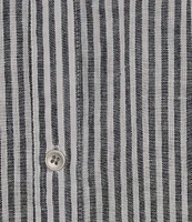 Westbound 3/4 Roll-Tab Sleeve Point Collar Y-Neck Button Front Top
