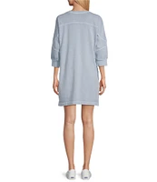 Westbound 3/4 Sleeve Crew Neck Dress