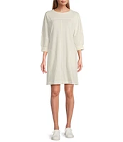 Westbound 3/4 Sleeve Crew Neck Dress