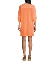 Westbound 3/4 Sleeve Crew Neck Dress