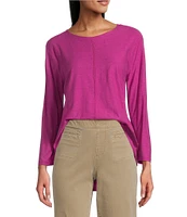 Westbound 3/4 Sleeve Knit Crew Neck Top