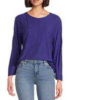 Westbound 3/4 Sleeve Knit Crew Neck Top
