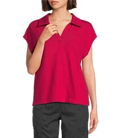Westbound Cap Sleeve Collared Top