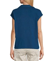 Westbound Cap Sleeve Collared Top
