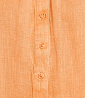 Westbound Cap Sleeve Henley Top