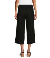 Westbound Linen Blend Crop Pull-On Pants