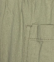 Westbound Linen Blend Crop Pull-On Pants