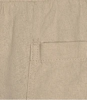 Westbound Linen Blend Crop Pull-On Pants
