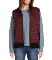 Westbound Dual Pocket Knit Contrast Vest