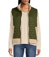 Westbound Dual Pocket Knit Contrast Vest