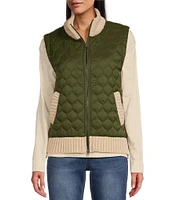 Westbound Dual Pocket Knit Contrast Vest