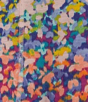 Westbound Floral Raindow Short Sleeve Crew Neck Top
