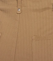 Westbound High Rise Utility Pocket Cuffed Shorts