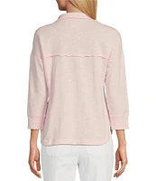 Westbound Knit Elbow Sleeve Henley Top