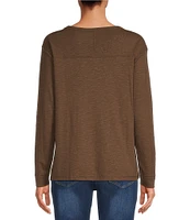 Westbound Knit Long Sleeve V-Neck Top